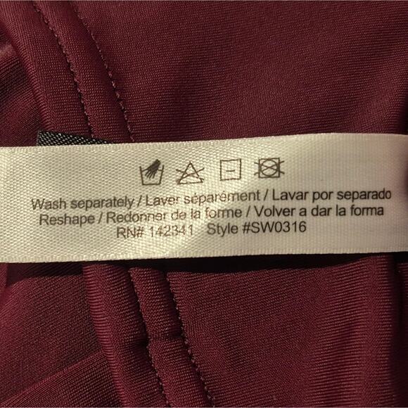 Adore Me | NWT | Burgundy/Purple | One Piece Swimsuit |  Size XXL - 42DD - Picture 8 of 13